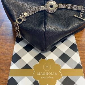 Magnolia and Vine Dream Weaver Bracelet, bronze, small